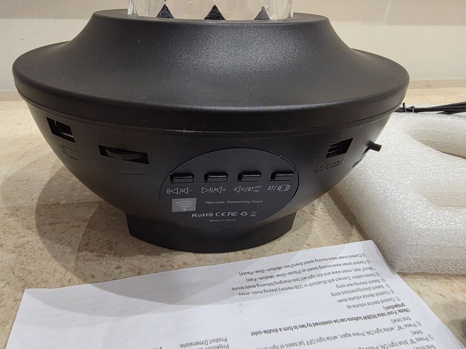 Projektor Gwiazd Rzutnik Nieba Lampka Nocna LED Głośnik Bluetooth