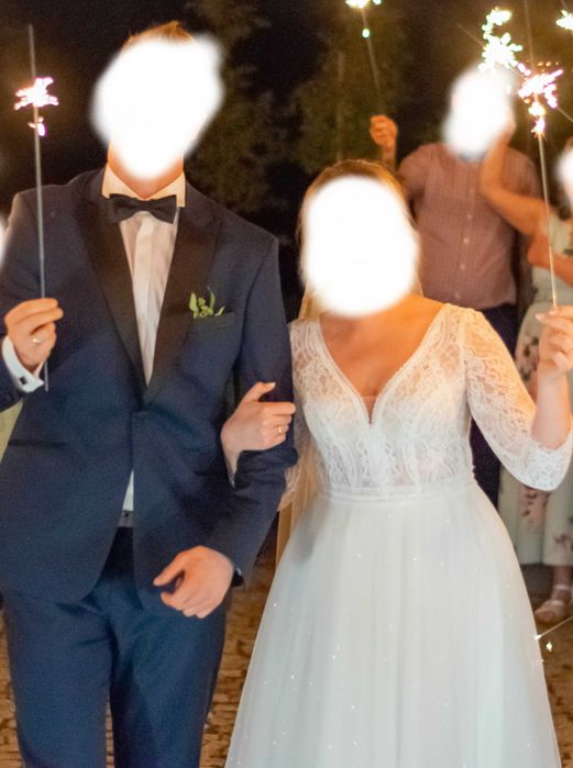 Suknia ślubna Agnes koronka