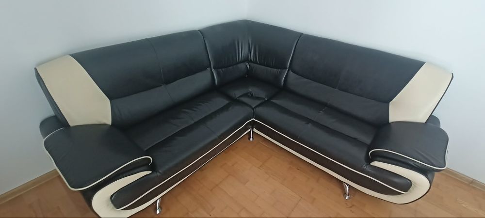 Sofa narożna skórzana