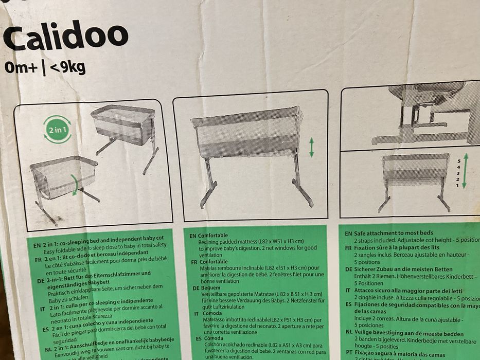 Berço co-sleeper calidoo da bebe confort