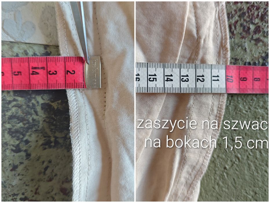 Spodnie kuloty szerokie nogawki z kieszeniami