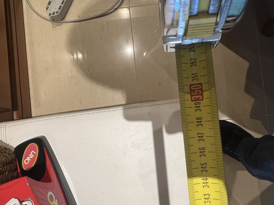 Sofá Luxo Premium 3/4 lugares branco Pele + cinzento penas Inox SPACE