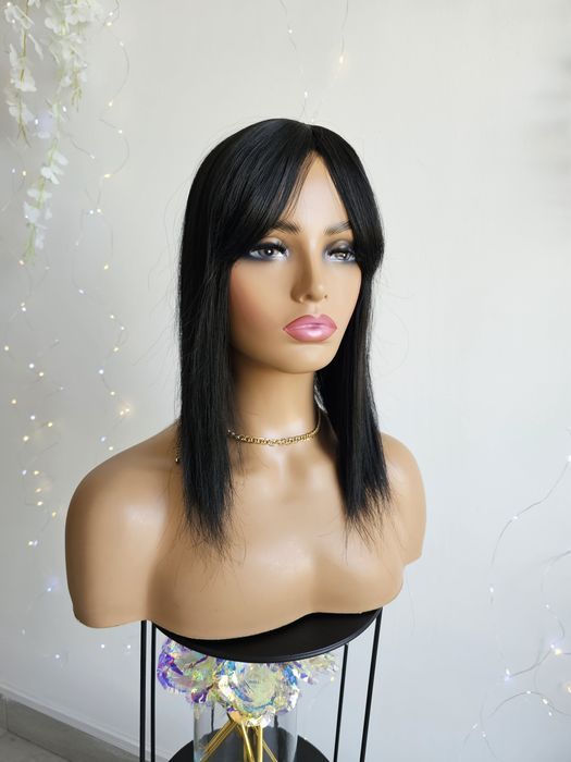 Topper Beata naturalna czerń 40 cm naturalna fryzura zagęszczenie