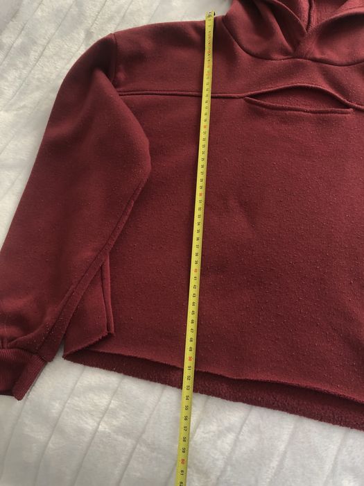 Bluza z kapturem mięciutka rozm. S-m bordo