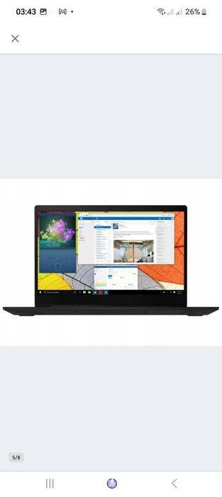 Laptop Lenovo IdeaPad S145 15,6 " AMD Ryzen 5 8 GB / 256 GB black