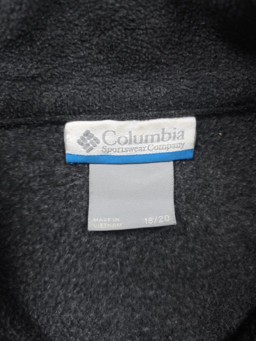 Columbia Youth Fleece Full-Zip Jacket Charcoal Grey 18/20 (Boys/Girls)