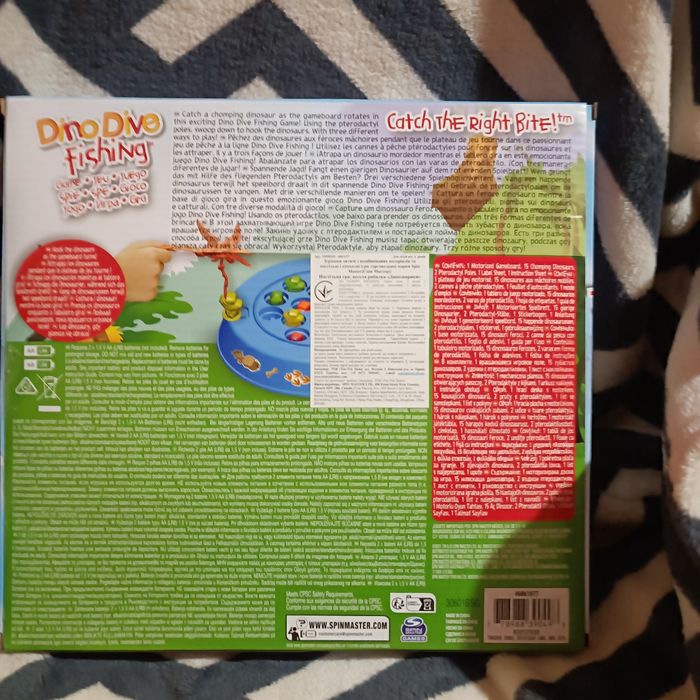 Настільна гра Весела рибалка Динозаврики, Spin Master.