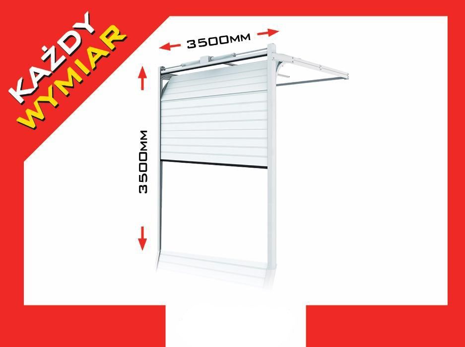 Brama Segmentowa Przemysłowa 3500 x 3500 mm Drzwi Brama Garażowa