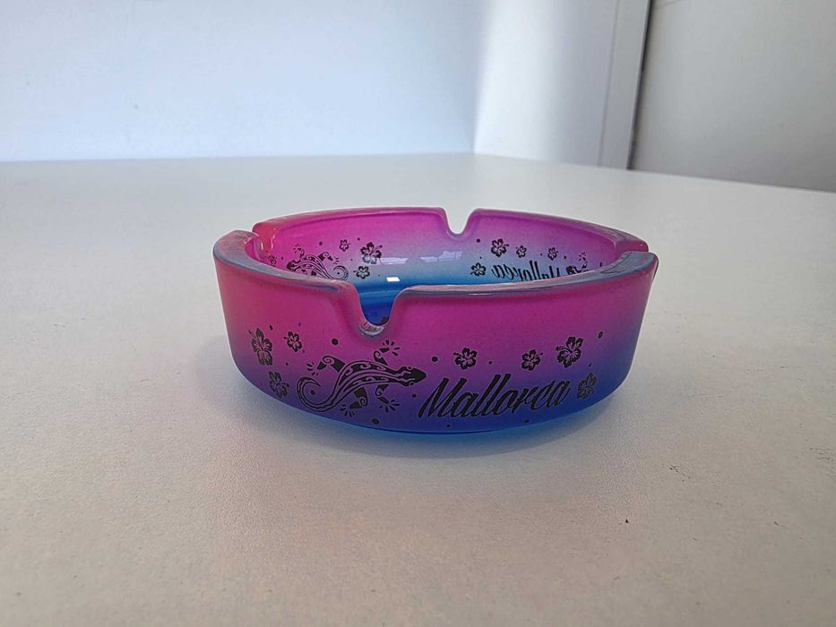 Cinzeiro “Mallorca” Vidro Degradé (rosa/azul), souvenir