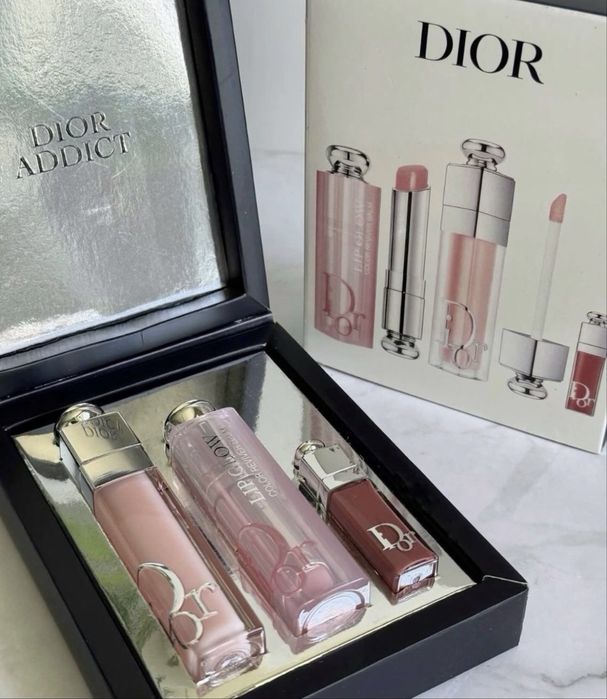 Набір Dior блиск бальзам 001 блиск 038