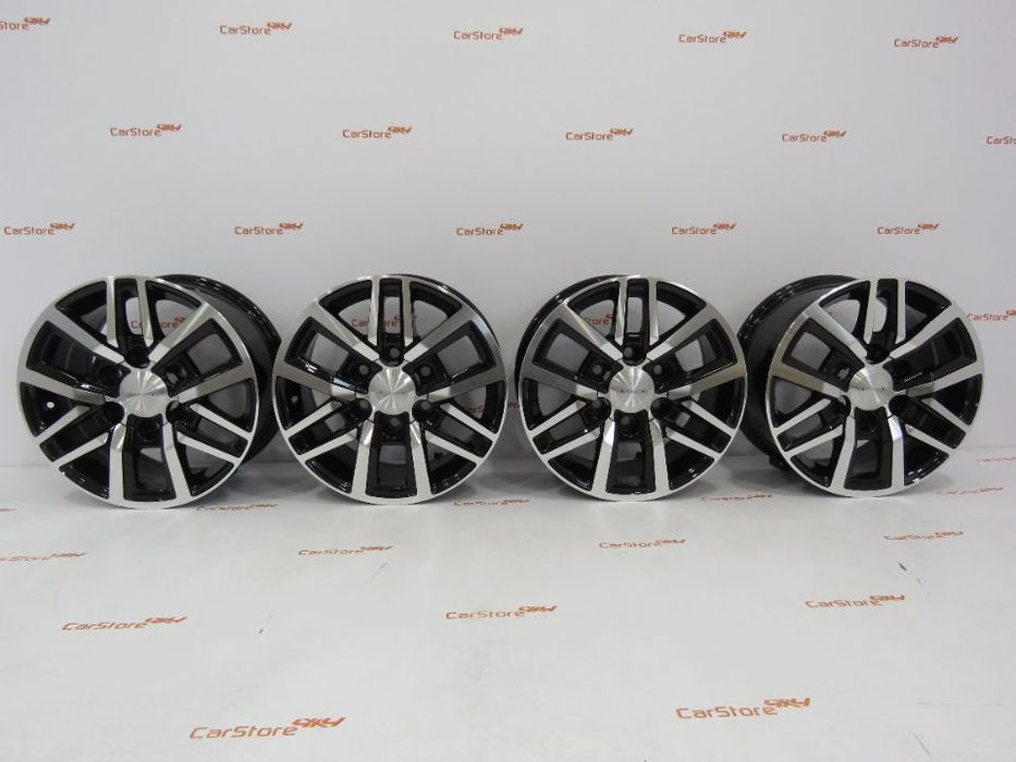 Jantes Look Toyota Hilux 17 x 7.5 et 30 6x139.7 CB106.1 Pretas + Polid
