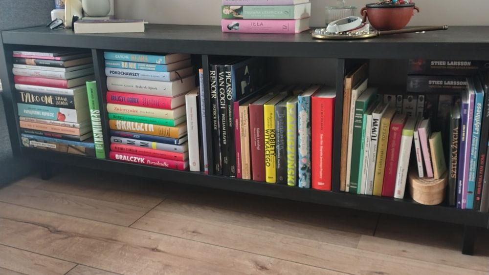 Ikea Regał/półka Kallax brązowo czarny