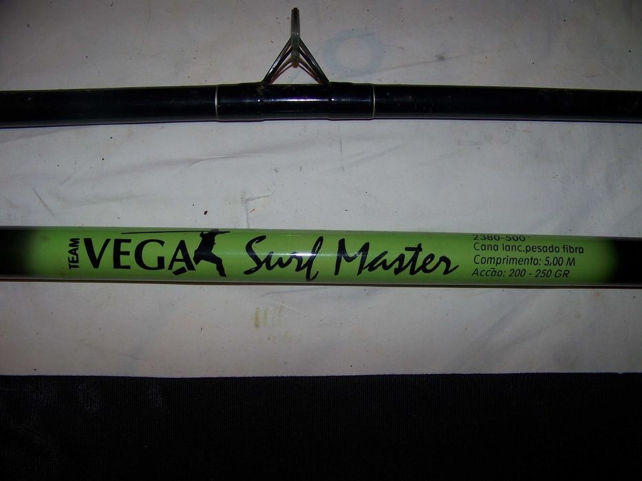 cana de pesca 5,00 mts Team Vega para chumbada de 250 gr