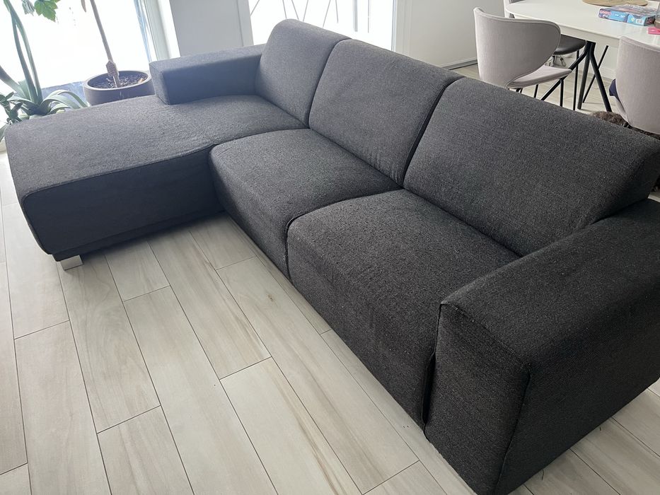 Kanapa narożna Livingroom grafitowa