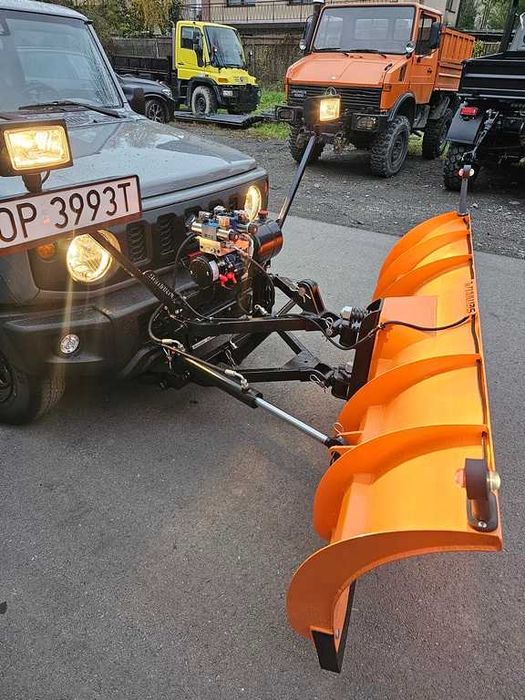 Pług śnieżny elektrohydraulika pełna opcja oświetlenie samochód pojazd