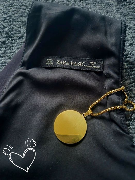 Śliczna, czarna sukienka Zara M