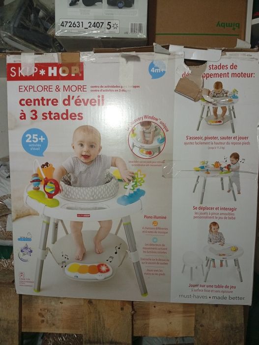 Mesa de actividades skip-hop