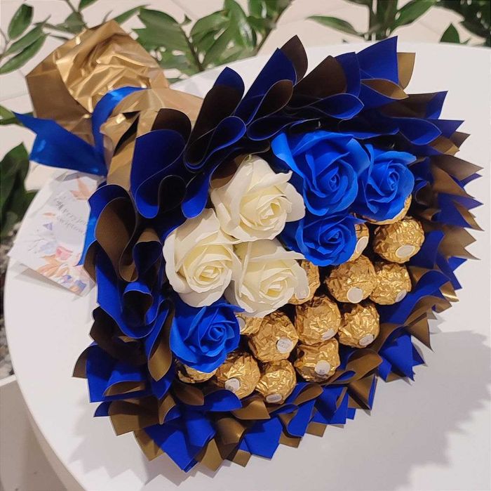 Słodki bukiet Ferrero Rocher. Prezent na Urodziny, Rocznica Ślubu