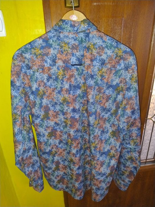 M Redmond koszula casual wzorzysta 100% bawełna organiczna