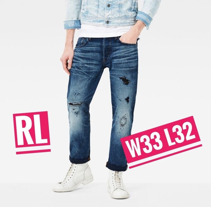 W33 L32 G-STAR RAW RL Selvedge denim крутейшие джинсы купить недорого