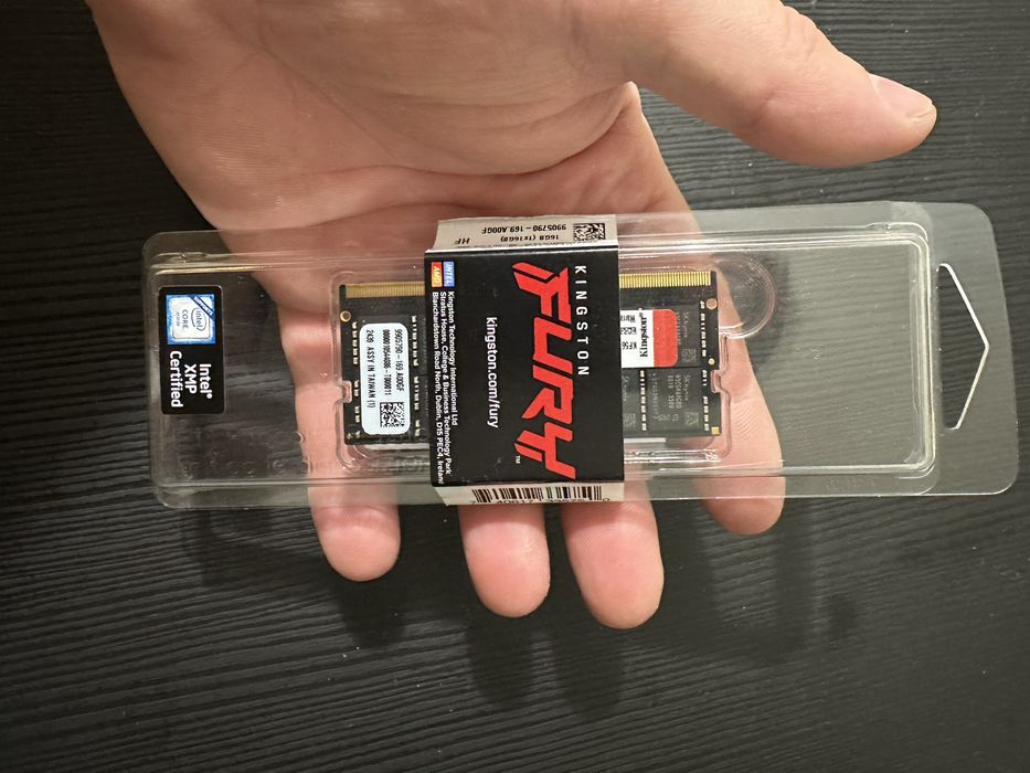 Память ОЗП Kingston SODIMM DDR5 16GB 6400Mhz FURY KF564S38IB