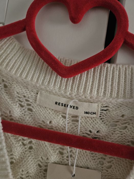 Sweter, ażurowy sweterek 140