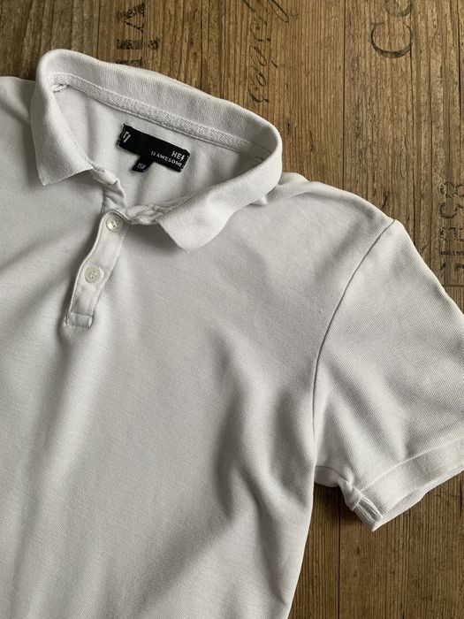 Biała koszulka polo t-shirt Reporter Young 158 galowa