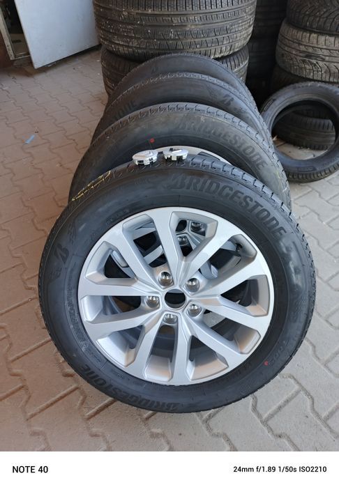 NOWE koła aluminiowe letnie oryginał Renault 215/60/17 Bridgestone 24r