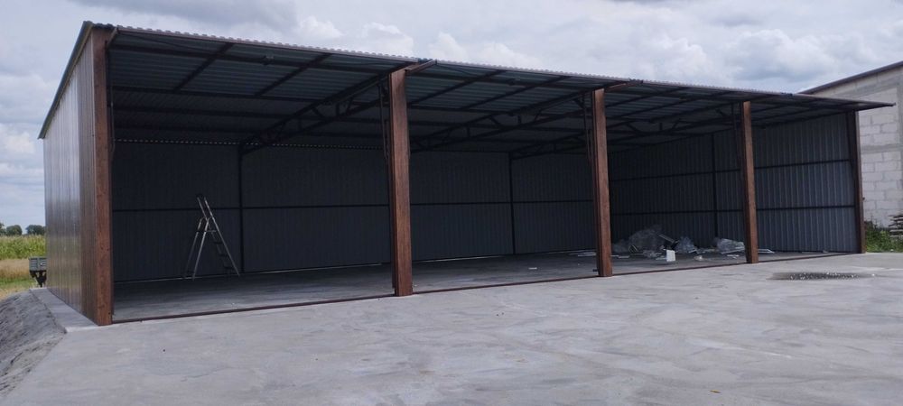 garaż blaszany 12x6 garaże blaszane wiata na busy magazyn  7x5