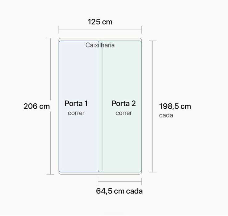 4 Janelas duplas de correr em Aluminio Cinza