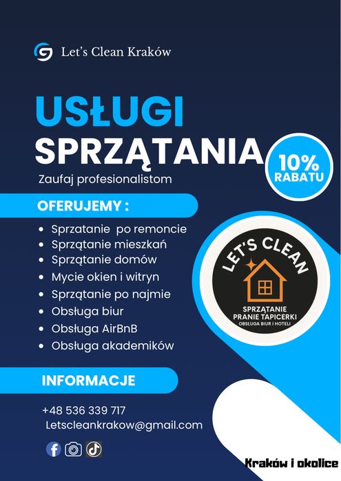 Sprzatanie biur / obsluga biura / firma sprzatajaca
