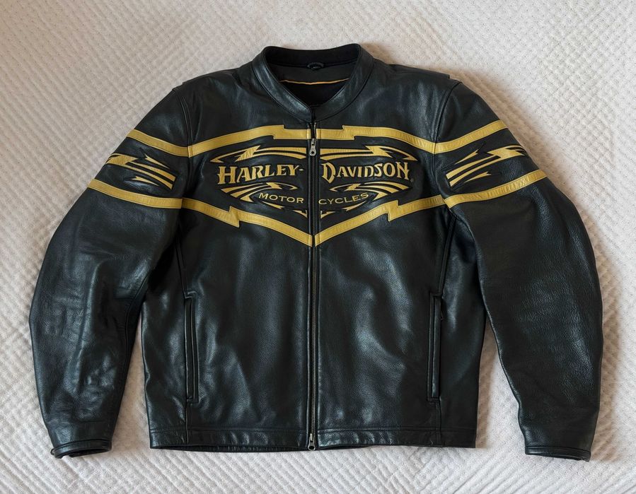 Kurtka skórzana Harley Davidson Tribal Chaos Riding XL Oryginalna Stan Idealny