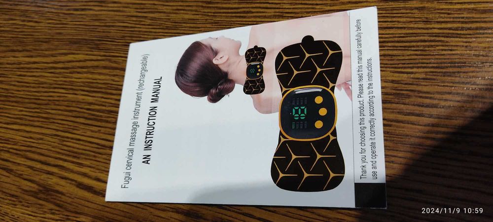 Bioelektryczny masażer EMS przenośny dla szyi