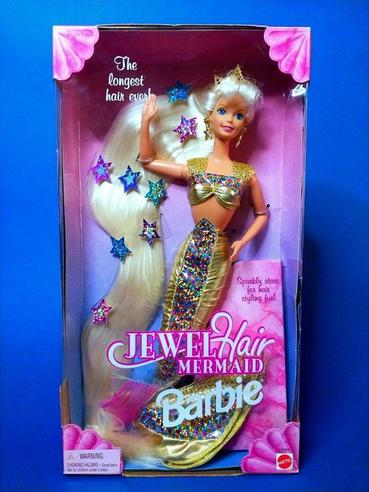 Barbie jewel hair mermaid 1995 Барби 90х Барбі 90