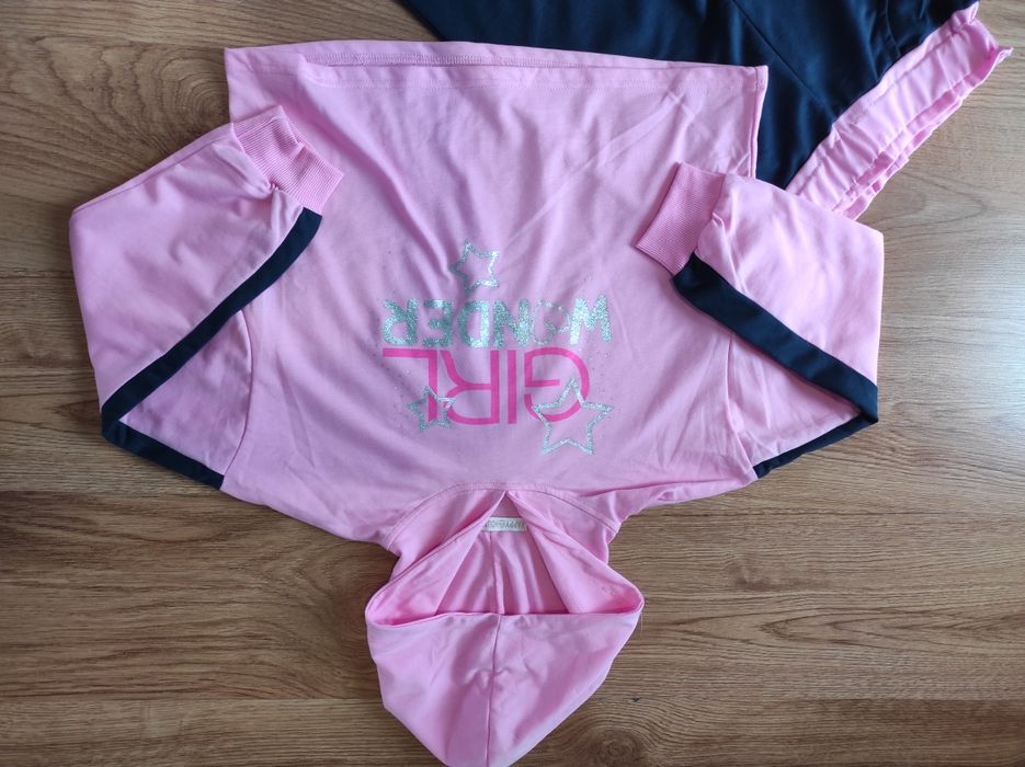 Komplet dresy, bluza plus spodnie, 140, jak nowy