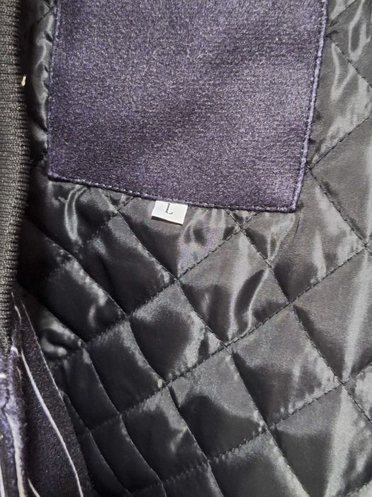 Casaco Listrado Azul escuro