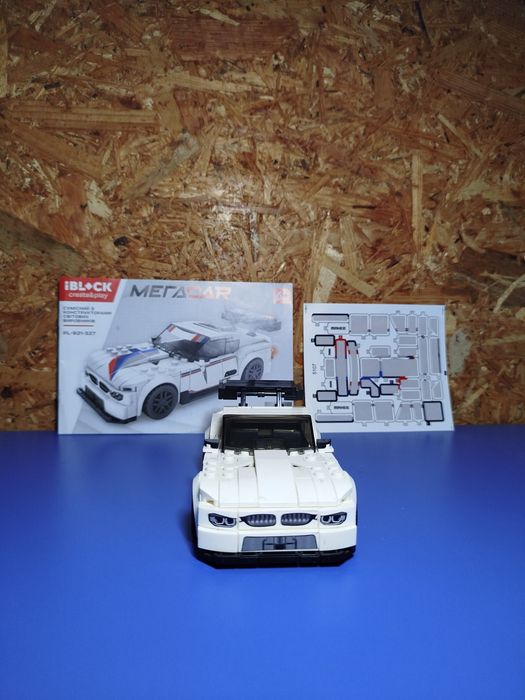 конструктор Iblock МегаCar PL-921-327, белый спорткар