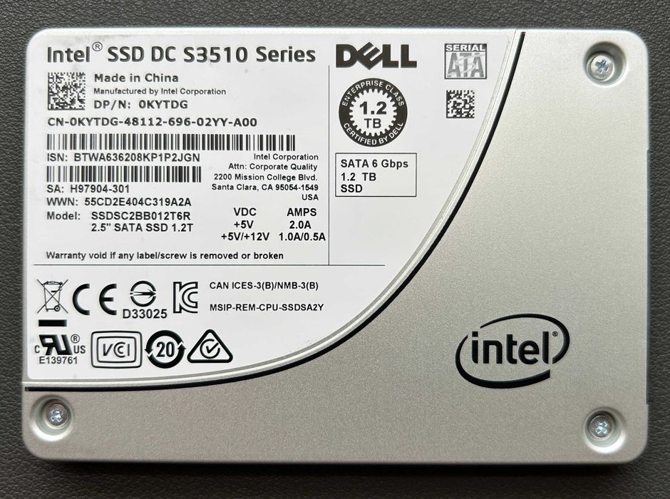 SSD Intel DC S3510 1.2Tb SATA