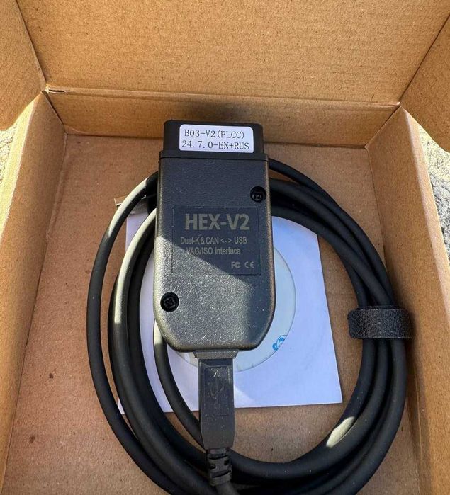 hex v2 автосканер vag шнур для діагностики кабель ваг v2.25.4