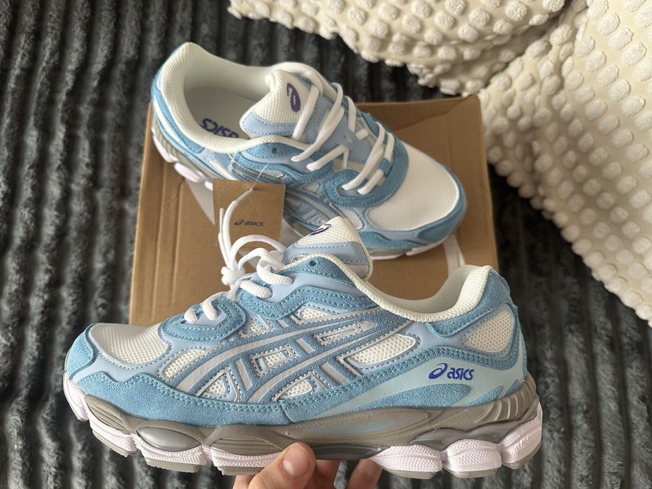 buty asics gel nyc blue