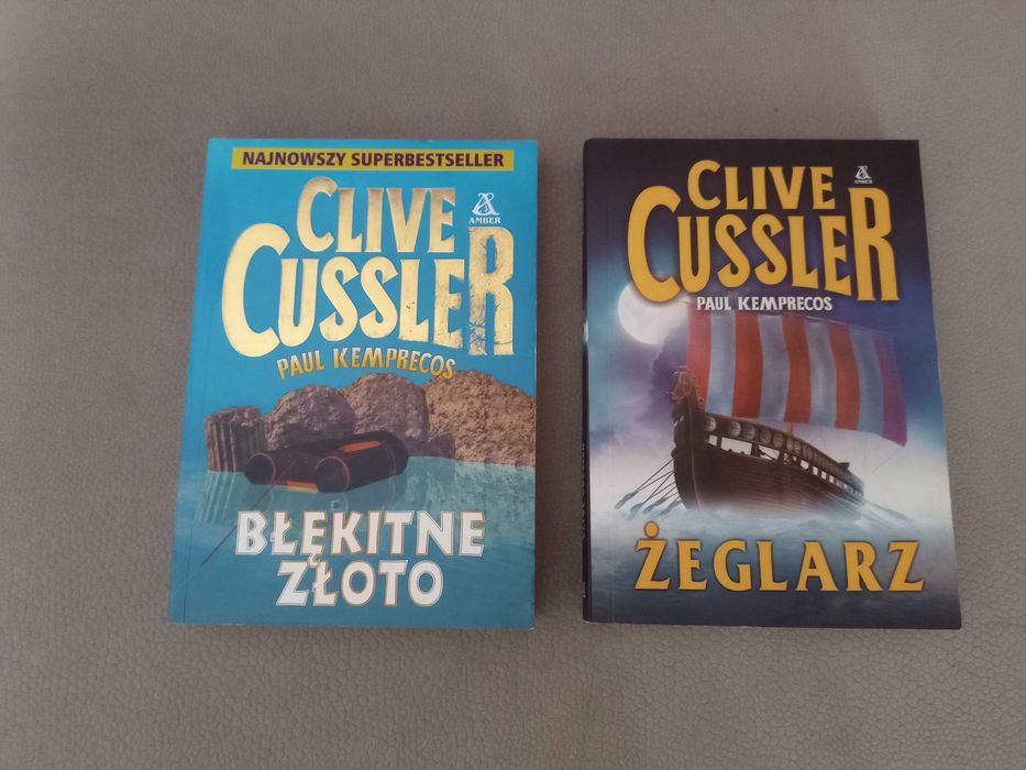 Clive Cussler "Żeglarz" i "Błękitne złoto" - 2 książki