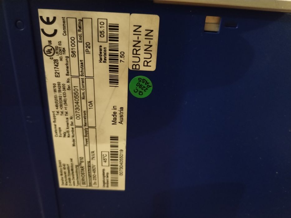 Servo motor industrial com drive 1.22kw