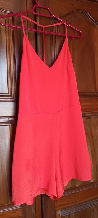 Vestido calção vermelho coral tamanho/talla S da H&M