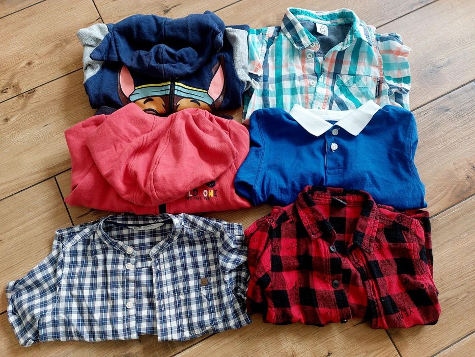 Zestaw dla chlopca bluzy koszule połówka H&M 98 104