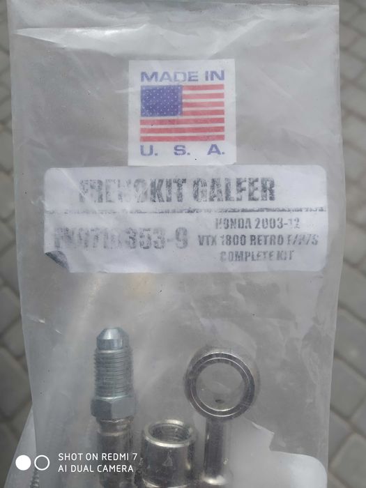 Армовані гальмівні  шланги комплект honda vtx1800