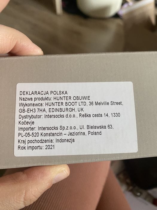 Skarpetki do kaloszy hunter uniwersalny