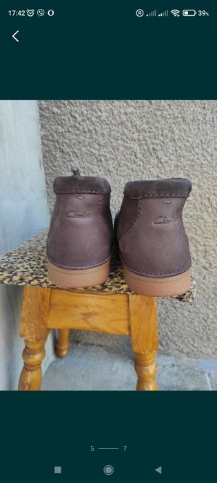 Clarks.Ботинки кожаные мужские