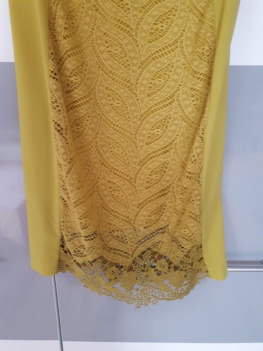 Sukienka na wesele limonkowa 36