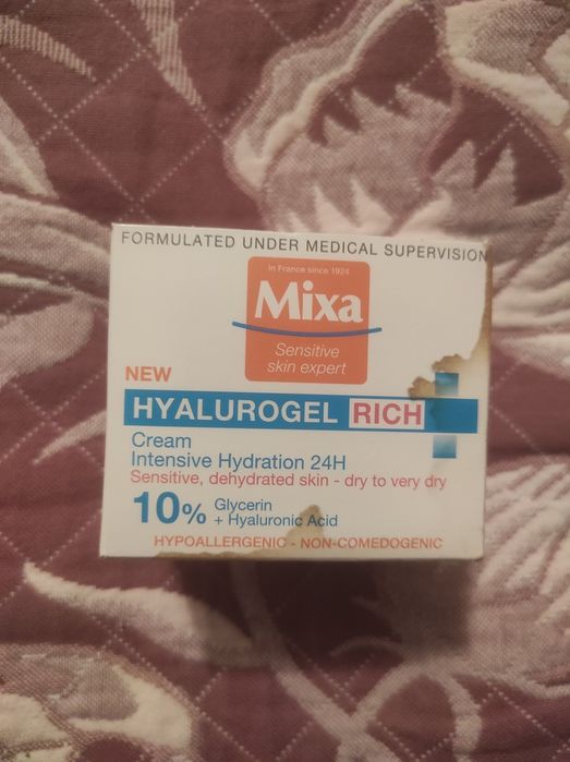 Mixa зволожуючий крем-гель для шкіри обличчя з гіалуроновою кислотою 1