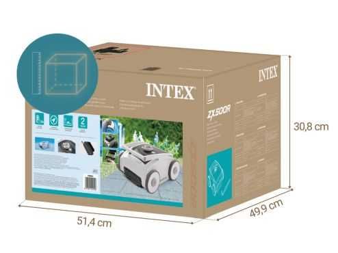 Автоматический беспроводной робот пылесос бассейна Intex 28624 ZX 500